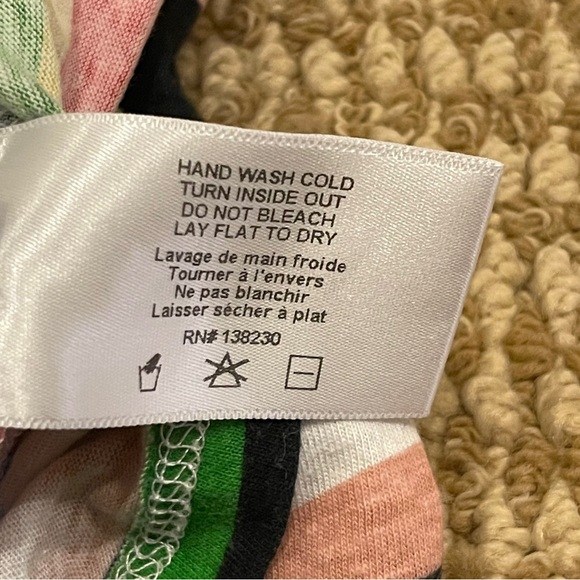 Pam & Gela Rainbow Stripe Tee in Multi Petite - Picture 8 of 10